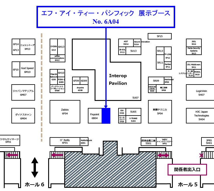 Interop2022ブース案内図